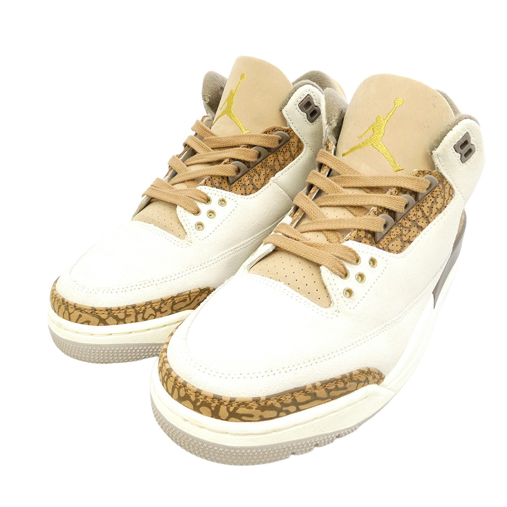 NIKE ナイキ CT8532-102 Air Jordan 3 Retro Orewood Brown エアジョーダン3 オールウッドブラウン レトロ ハイカット スニーカー オフホワイト系 ライトブラウン系 27cm【中古】
