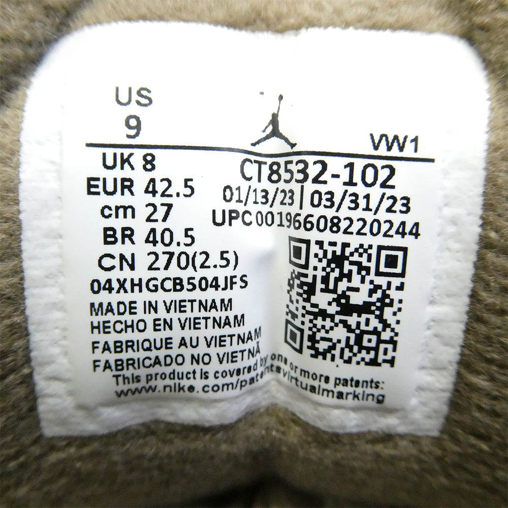 NIKE ナイキ CT8532-102 Air Jordan 3 Retro Orewood Brown エアジョーダン3 オールウッドブラウン レトロ ハイカット スニーカー オフホワイト系 ライトブラウン系 27cm【中古】