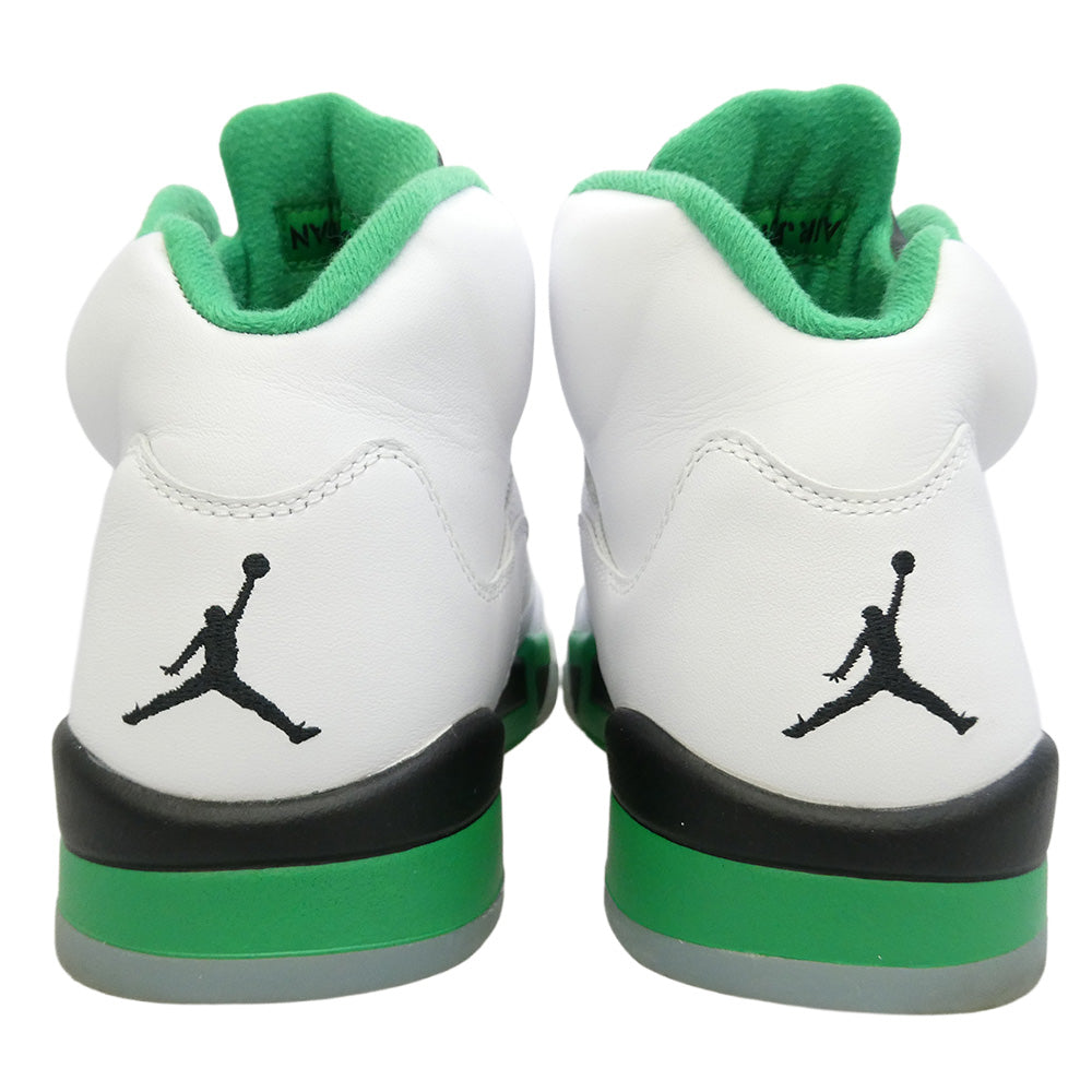 NIKE ナイキ DD9336-103 Women's Air Jordan 5 Retro Lucky Green ウィメンズ エアジョーダン5 レトロ ラッキーグリーン ハイカット スニーカー ホワイト系 グリーン系 28cm【中古】