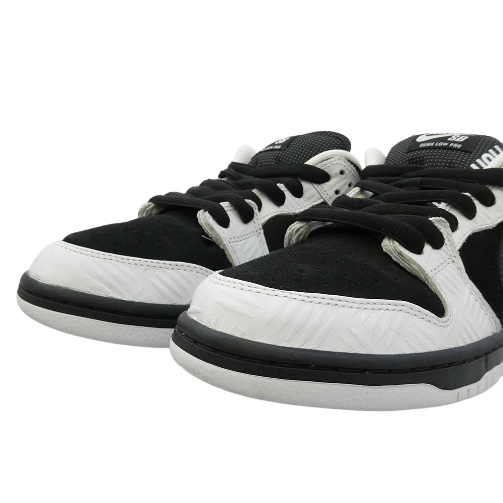 NIKE ナイキ FD2629-100 × TIGHTBOOTH タイトブース SB Dunk Low Pro QS Black and White ナイキ SB ダンク ロー プロ QS ローカットスニーカー ブラック系 ホワイト系 27cm【中古】