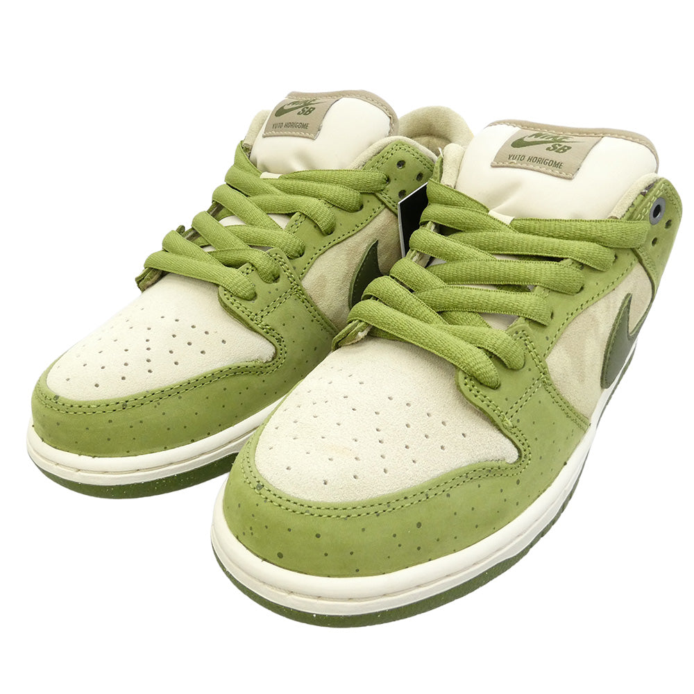 NIKE ナイキ HF8022-300 × Yuto Horigome 堀米雄斗 SB Dunk Low Matcha ダンク ロー 抹茶 ローカットスニーカー カーキ系 27cm【新古品】【未使用】【中古】