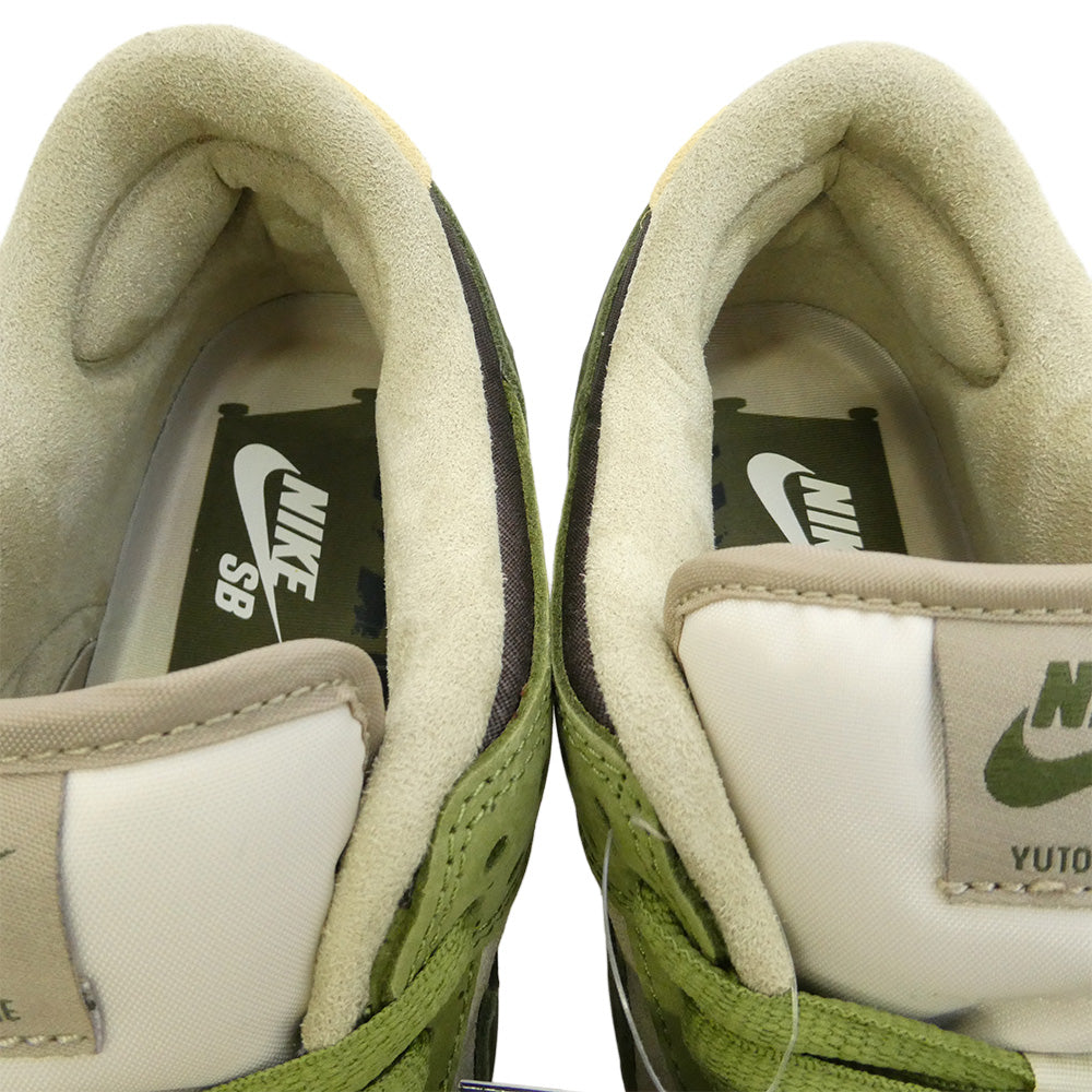 NIKE ナイキ HF8022-300 × Yuto Horigome 堀米雄斗 SB Dunk Low Matcha ダンク ロー 抹茶 ローカットスニーカー カーキ系 27cm【新古品】【未使用】【中古】