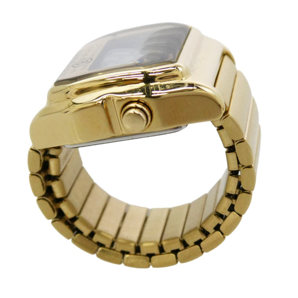 MAISON MARGIELA メゾンマルジェラ TIMEX タイメックス TW2Y50200QY × TIMEX タイメックス × MM6 エムエムシックス リング ウォッチ GOLD ゴールド ゴールド系 UNI【美品】【中古】