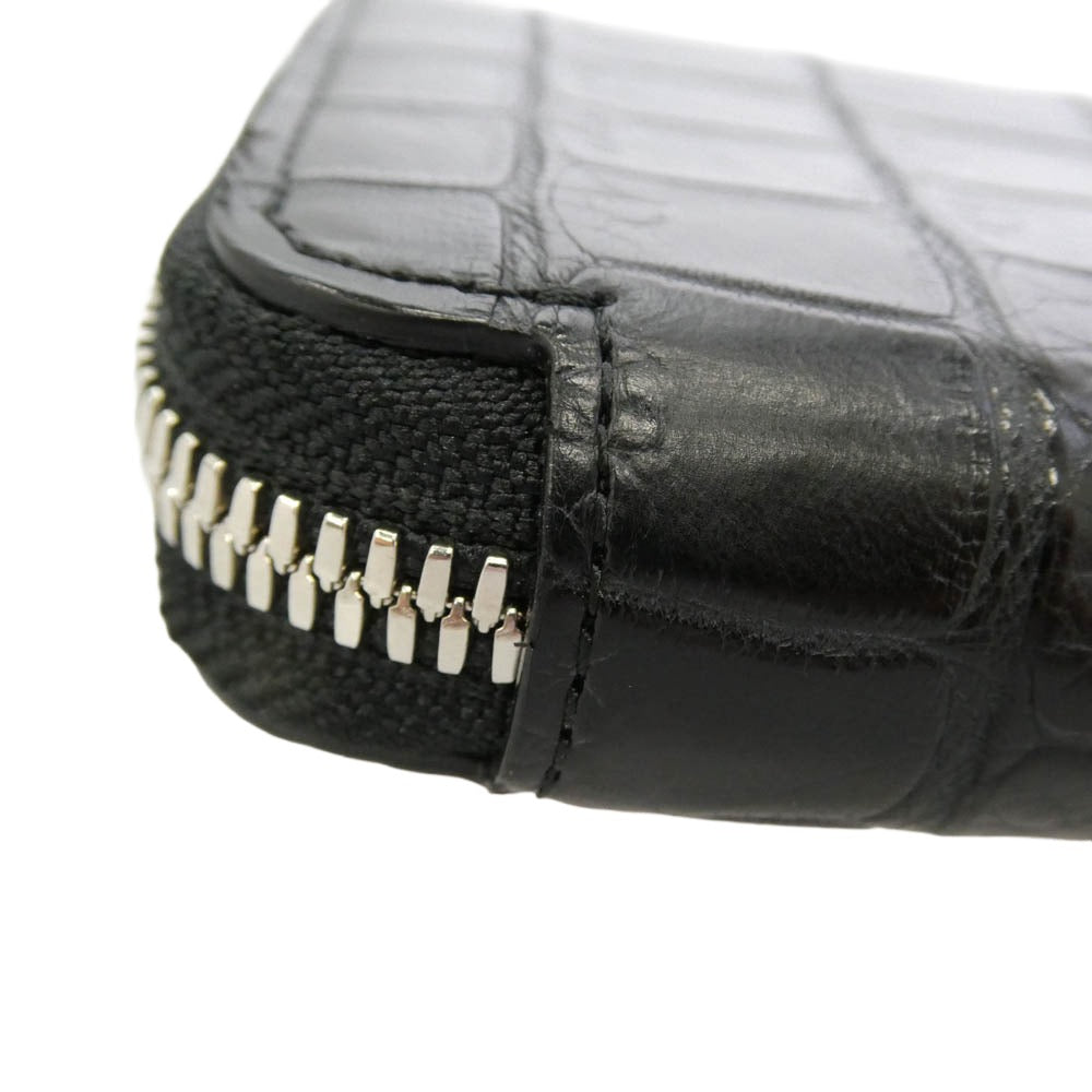 イッチ ITTI-WLT-006.5-H CRISTY SMART MID WLT.5 CROCO クリスティ スマート クロコ ウォレット ブラック系【美品】【中古】