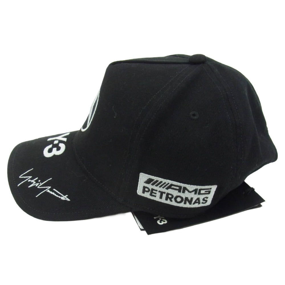Y-3 Yohji Yamamoto ワイスリー ヨウジヤマモト KR0352 MERCEDES-AMG PETRONAS FORMULA 1 TEAM PODIUM CAP メルセデスベンツ ロゴ刺繡 キャップ ブラック系【美品】【中古】
