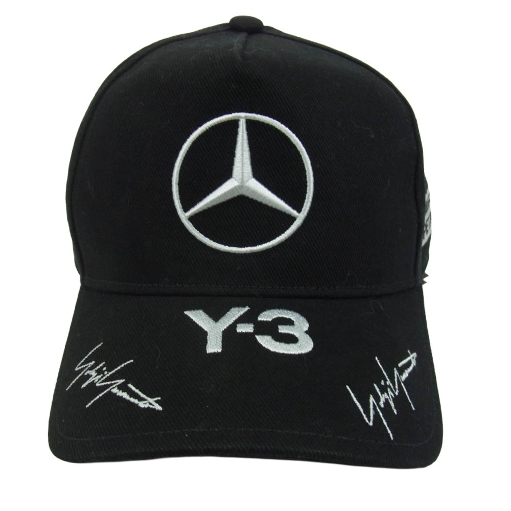 Y-3 Yohji Yamamoto ワイスリー ヨウジヤマモト KR0352 MERCEDES-AMG PETRONAS FORMULA 1 TEAM PODIUM CAP メルセデスベンツ ロゴ刺繡 キャップ ブラック系【美品】【中古】
