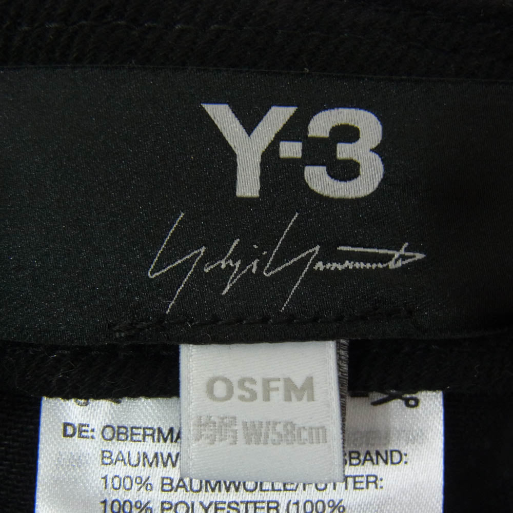 Y-3 Yohji Yamamoto ワイスリー ヨウジヤマモト KR0352 MERCEDES-AMG PETRONAS FORMULA 1 TEAM PODIUM CAP メルセデスベンツ ロゴ刺繡 キャップ ブラック系【美品】【中古】