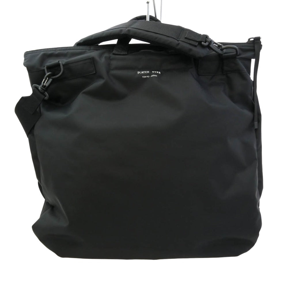 PORTER ポーター HYKE ハイク 386-19562 × HYKE ハイク HELMET BAG ヘルメットバッグ ショルダーバッグ ブラック系【中古】
