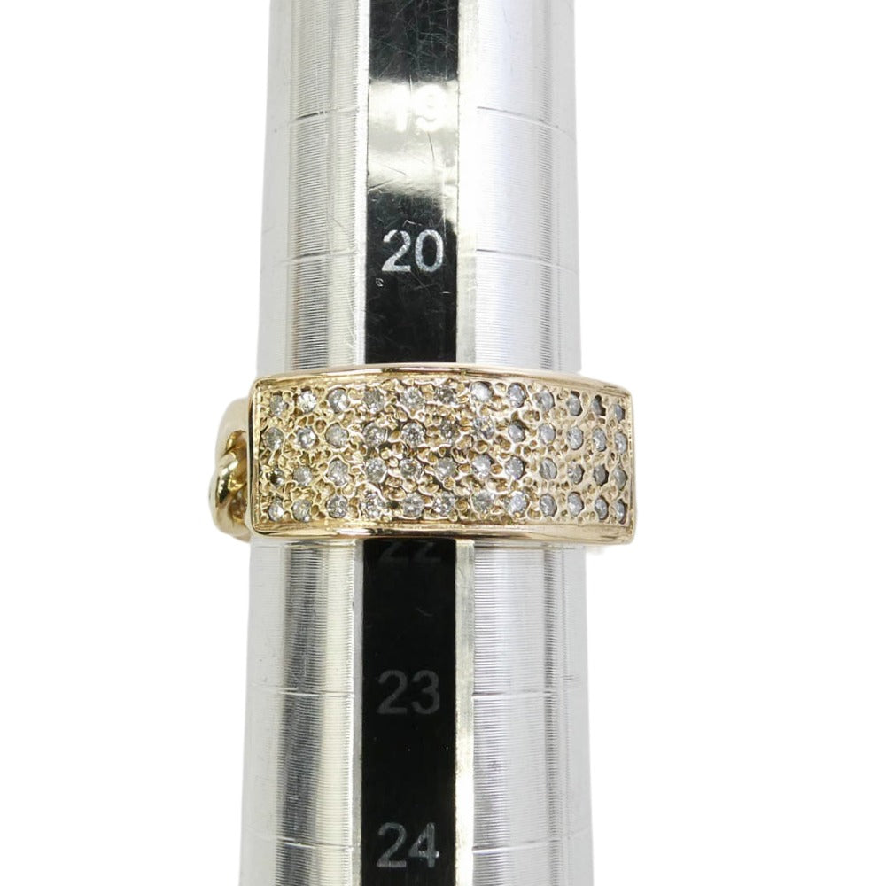 TENDERLOIN テンダーロイン 【新品仕上げ済】8K ゴールド ダイヤ I.D RING GOLD STONE リング ゴールド系 約21.5号【美品】【中古】