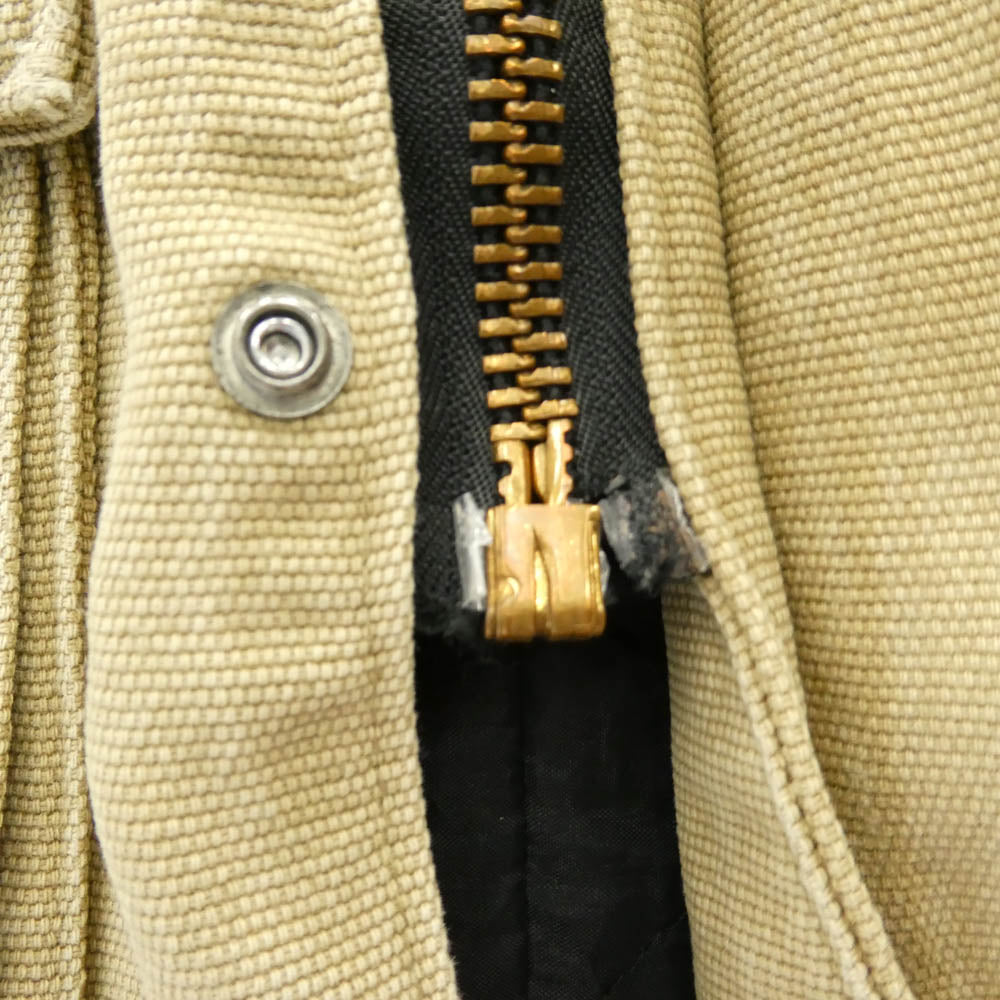Carhartt カーハート Vintage 90S 刺繍タグ ダック 裏地ブランケット 襟コーデュロイ ハンティング ジャケット ベージュ系 ブラウン系【中古】