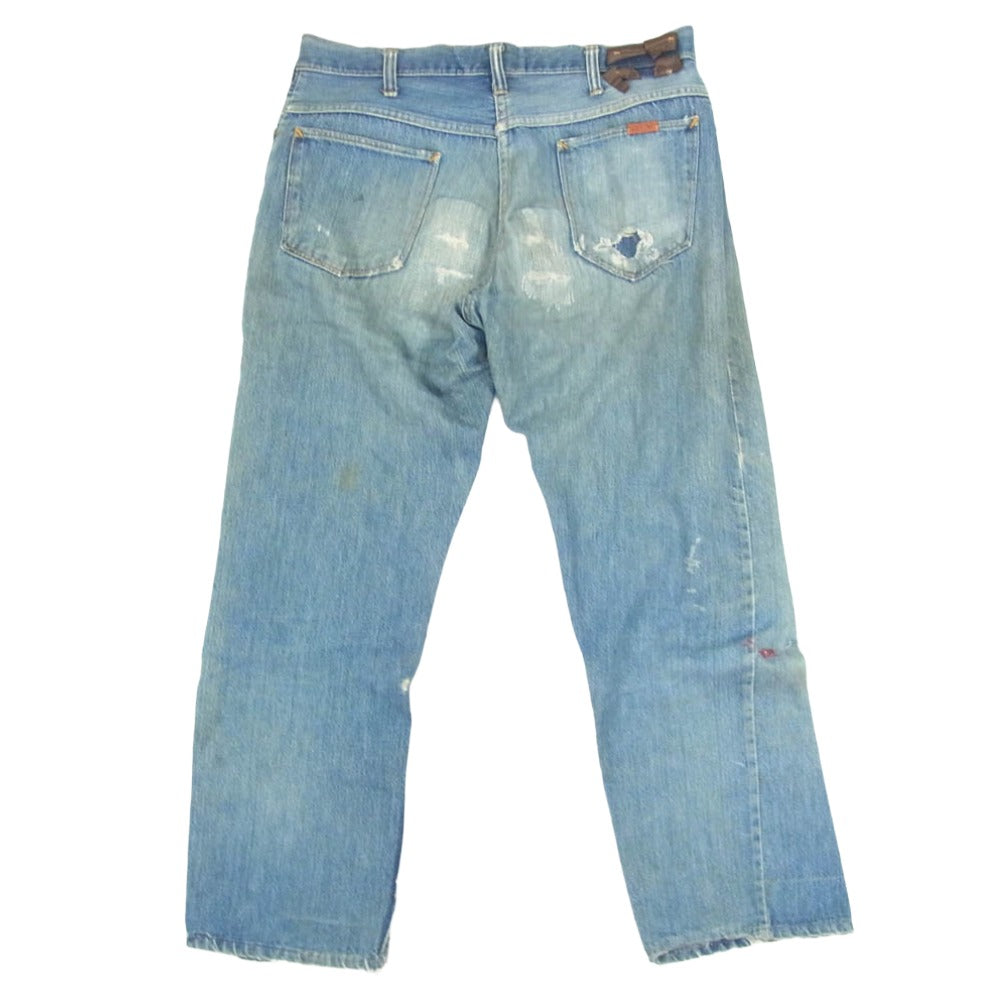 ペニーズ Vintage ヴィンテージ 60s RANCHCRAFT TALON ロングホーンパッチ デニム パンツ インディゴブルー系 サイズ表記無【中古】