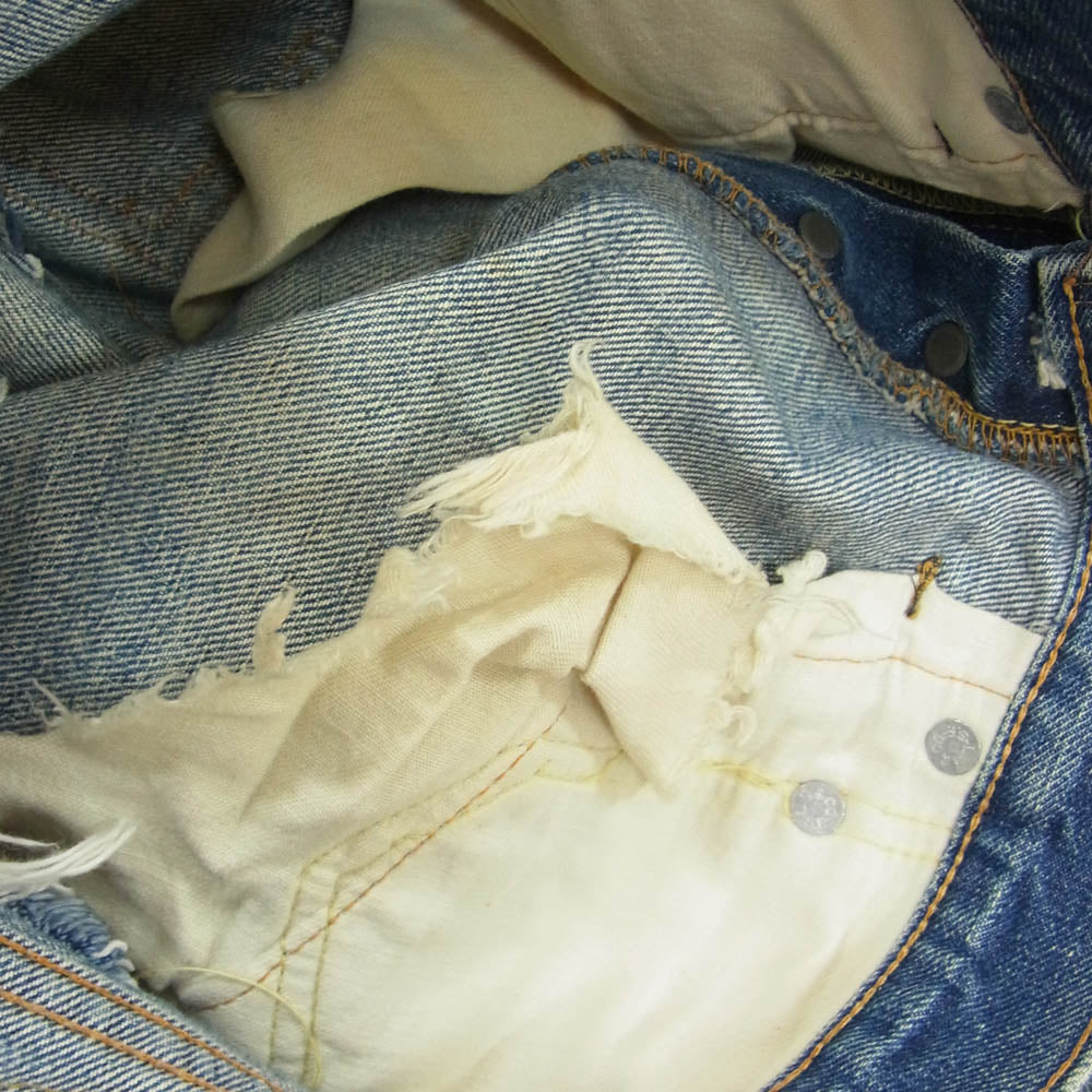 Levi's リーバイス Vintage ヴィンテージ 70s 501 USA製 ボタン裏6 スモールe 66前期 デニム パンツ ライトブルー系 サイズ表記無【中古】