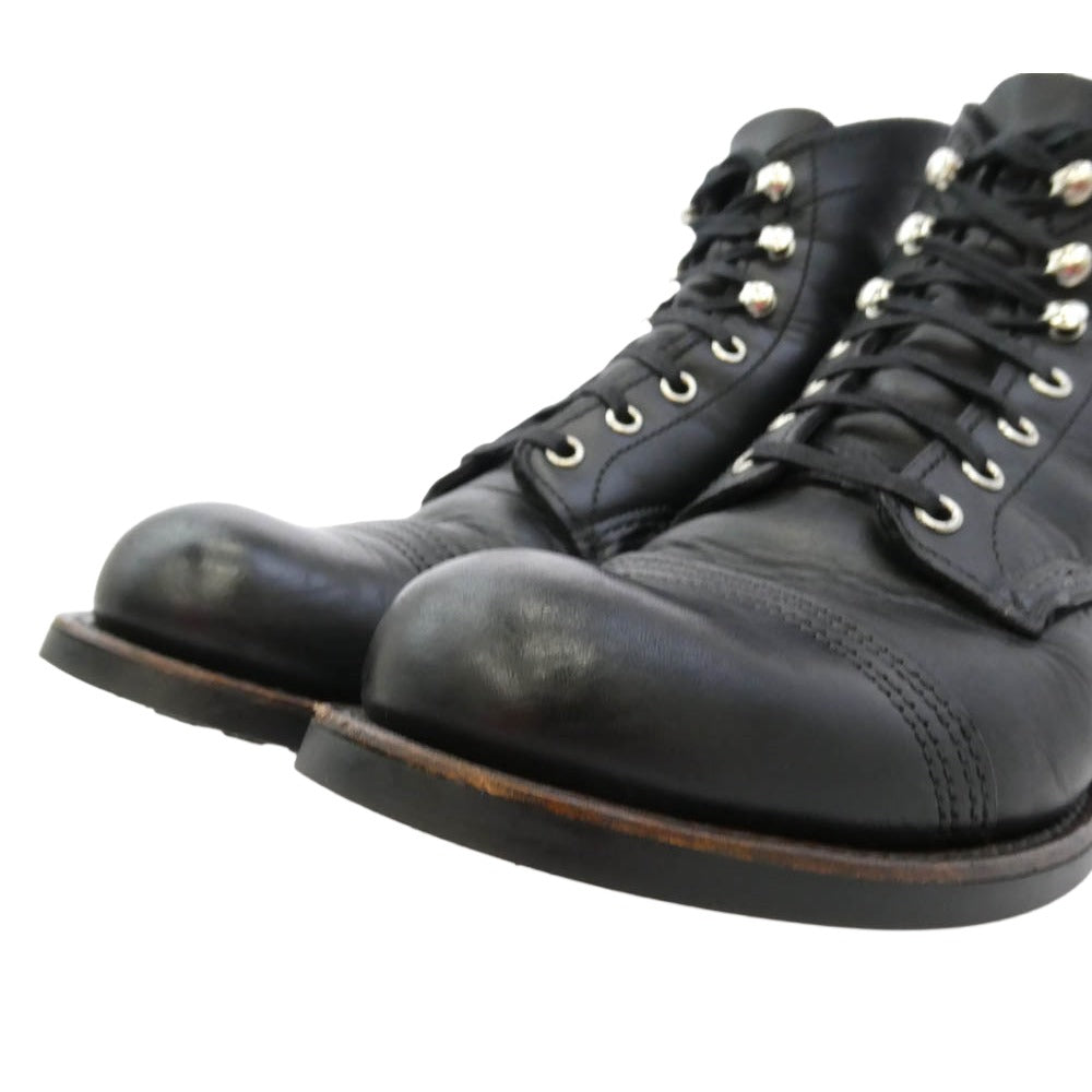 RED WING レッドウィング 8084 IRON RANGER アイアンレンジャー レザー ブーツ ブラック系 26.5cm【中古】