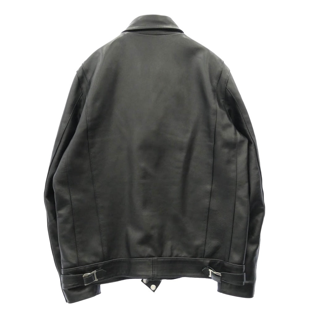 ジェームスグロース NEW MANILA ニューマニラ カウレザー ダブル ライダース ジャケット ブラック系 44【中古】