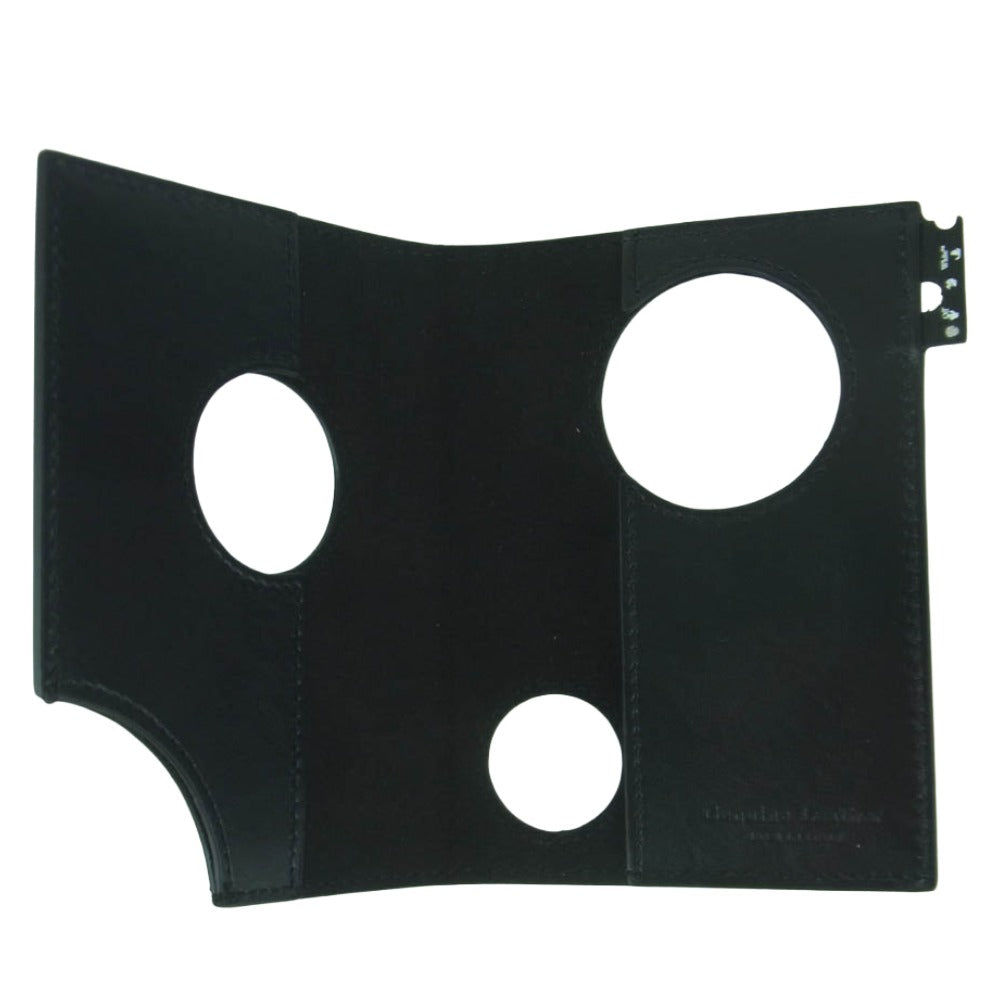 OFF-WHITE オフホワイト OMND018R21LEA0011000 Meteor Card Holder レザー パスポートケース カードホルダー ブラック系【美品】【中古】
