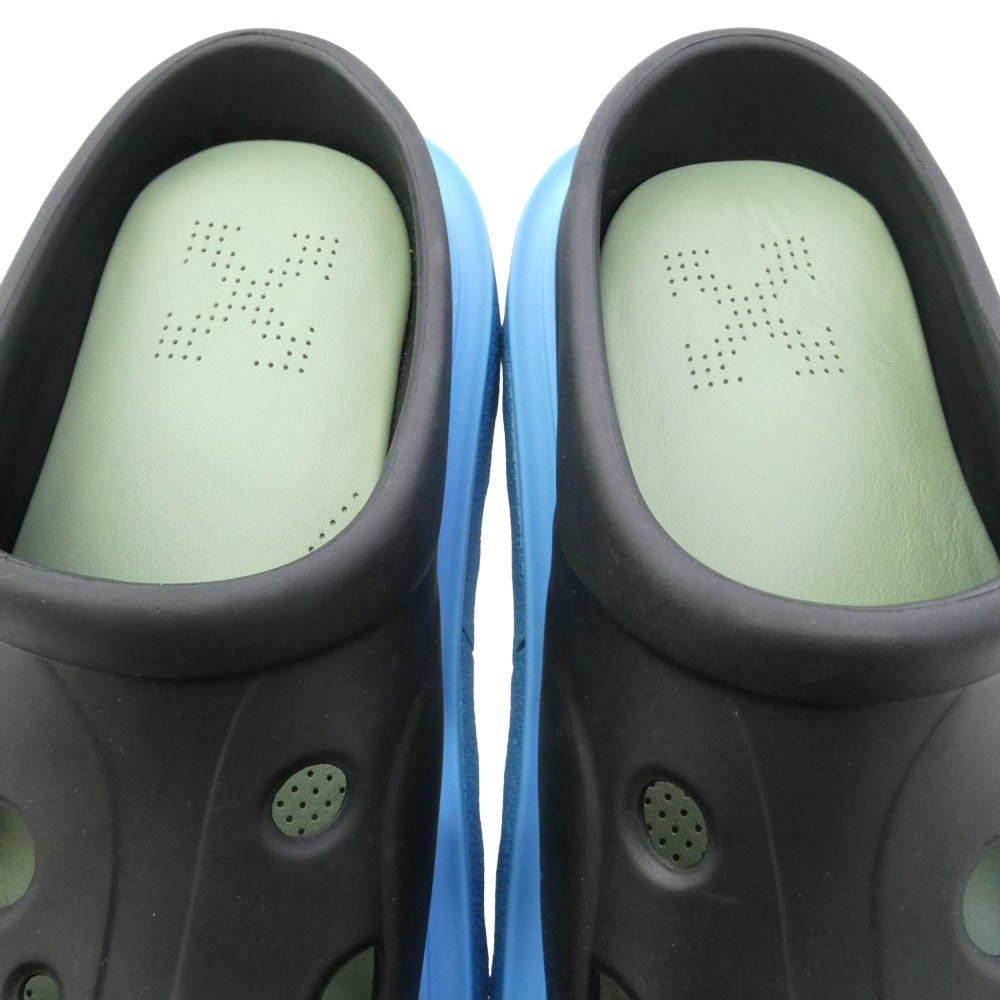 OFF-WHITE オフホワイト OWIH019SMAT0014537 Sponge Sole Meteor Slipper スポンジソール メテオ スリッパ サンダル ブラック系 ライトブルー系 42【中古】