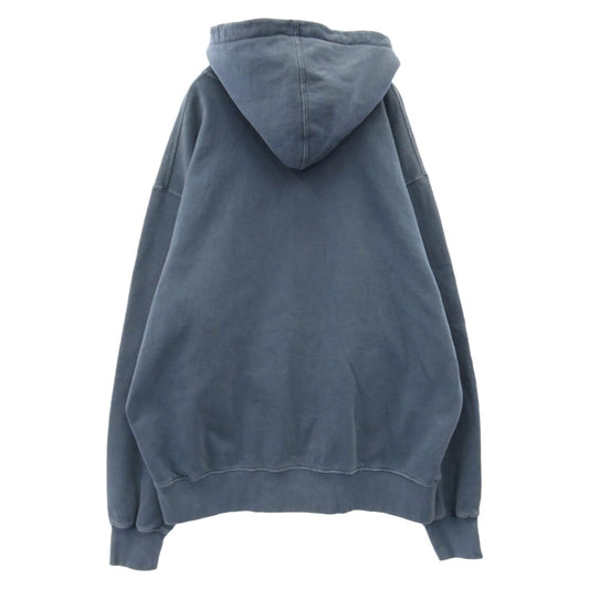 Supreme シュプリーム 24SS Overdyed Small Box Zip Up Hooded Sweatshirt オーバーダイ スモールボックス ジップアップ フーディー スウェットシャツ パーカー ネイビー系 L【中古】