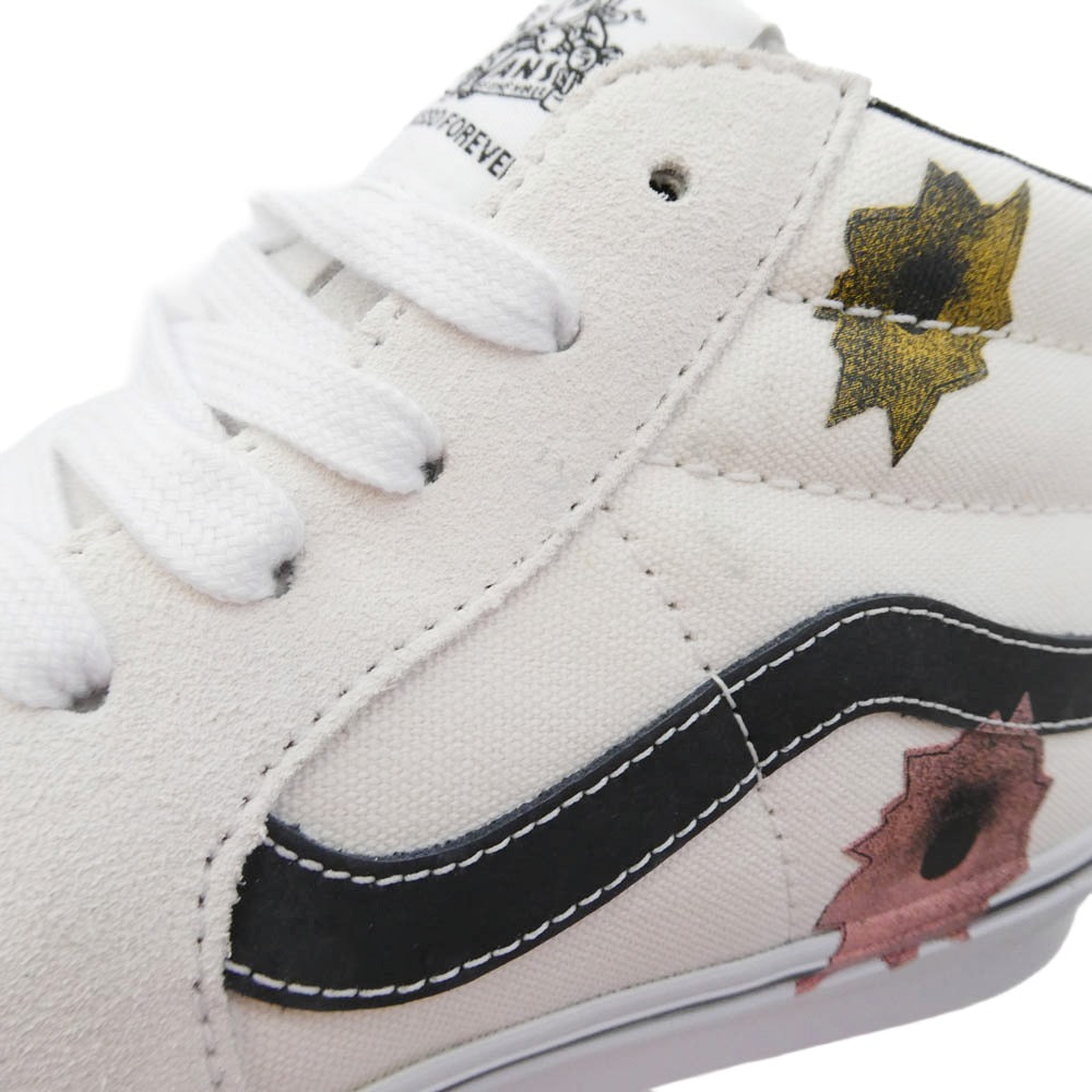 Supreme シュプリーム VANS バンズ VN0A5KS1CRM x Nate Lowman ネイトローマン x Vans バンズ Skate Grosso Mid スケートグロッソ ミッド スニーカー オフホワイト系 28cm【極上美品】【中古】