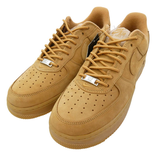 Supreme シュプリーム NIKE ナイキ DN1555-200 x Nike ナイキ Air Force 1 Low Flax Wheat AF1 エアフォース1 ロー ウィート スエード スニーカー ライトブラウン系 28cm【美品】【中古】