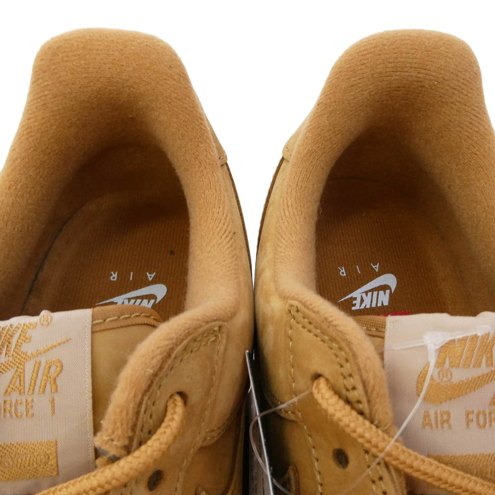 Supreme シュプリーム NIKE ナイキ DN1555-200 x Nike ナイキ Air Force 1 Low Flax Wheat AF1 エアフォース1 ロー ウィート スエード スニーカー ライトブラウン系 28cm【美品】【中古】
