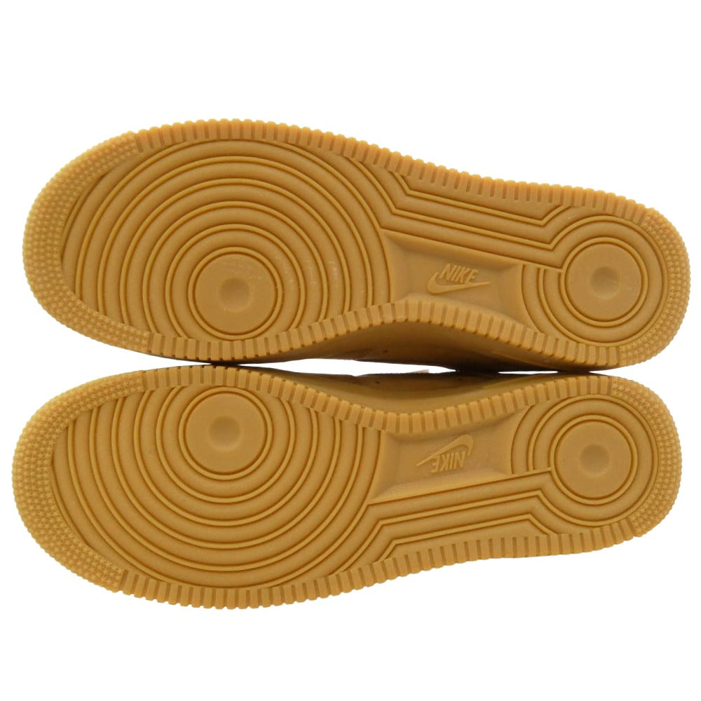 Supreme シュプリーム NIKE ナイキ DN1555-200 x Nike ナイキ Air Force 1 Low Flax Wheat AF1 エアフォース1 ロー ウィート スエード スニーカー ライトブラウン系 28cm【美品】【中古】