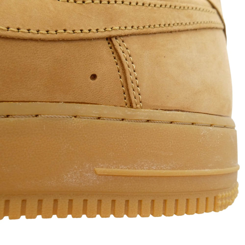 Supreme シュプリーム NIKE ナイキ DN1555-200 x Nike ナイキ Air Force 1 Low Flax Wheat AF1 エアフォース1 ロー ウィート スエード スニーカー ライトブラウン系 28cm【美品】【中古】