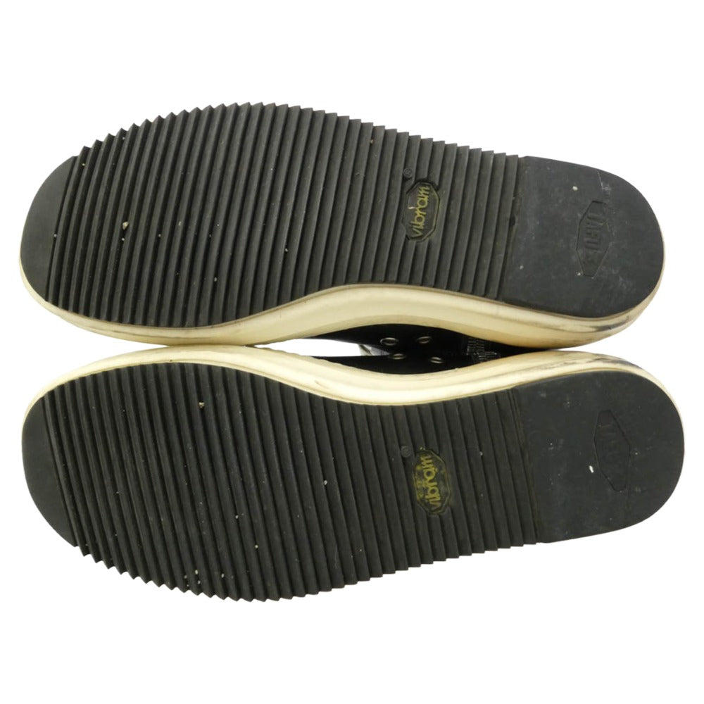 Rick Owens リックオウエンス RAMONES ラモーンズ サイドジップ レザーハイカットスニーカー ブラック系 41【中古】