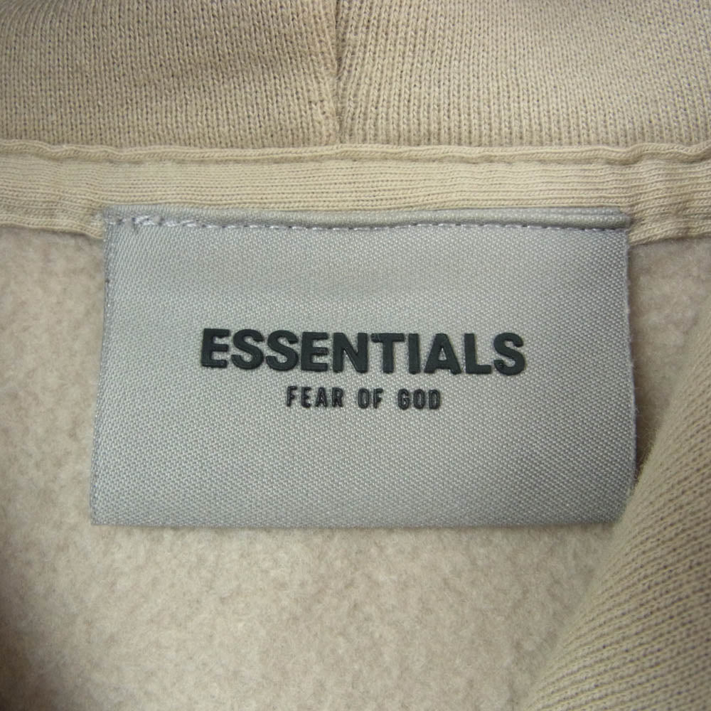 FEAR OF GOD フィアオブゴッド ESSENTIALS エッセンシャルズ フーディー パーカー ベージュ系 L【中古】