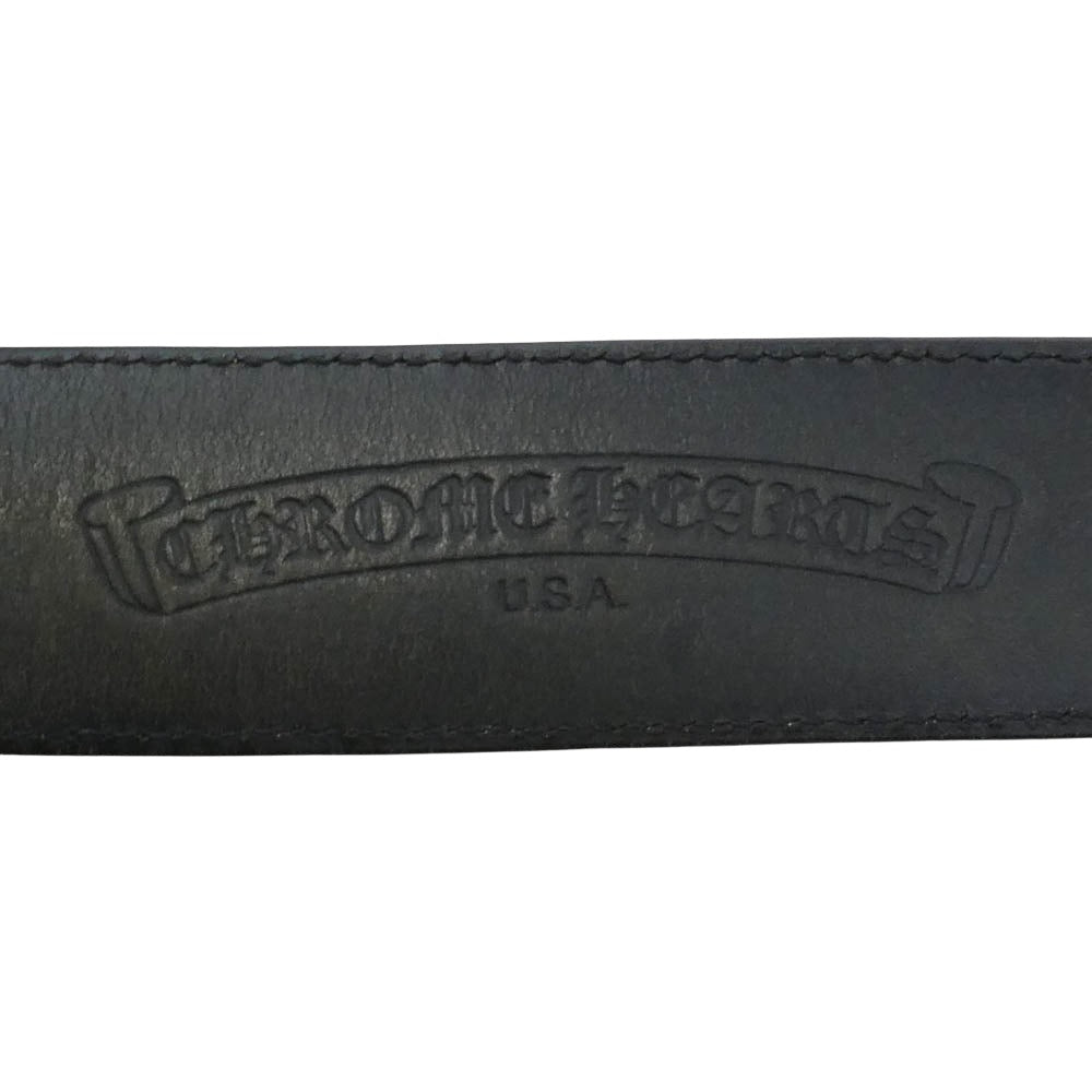 CHROME HEARTS クロムハーツ（原本無） BLT GUNSLINGER 1.5 ガンスリンガー レザー ベルト ダークブラウン系 30【中古】
