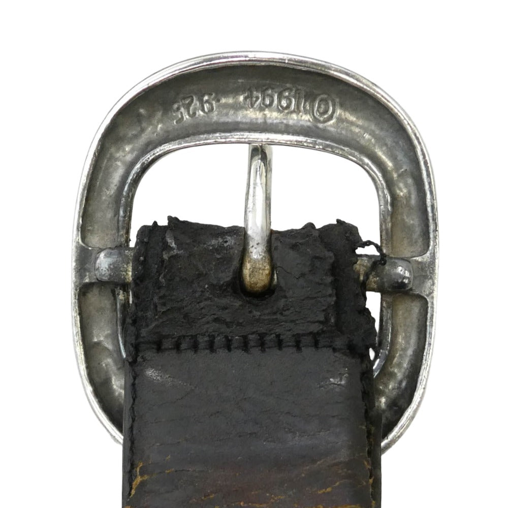 CHROME HEARTS クロムハーツ（原本無） BLT GUNSLINGER 1.5 ガンスリンガー レザー ベルト ダークブラウン系 30【中古】
