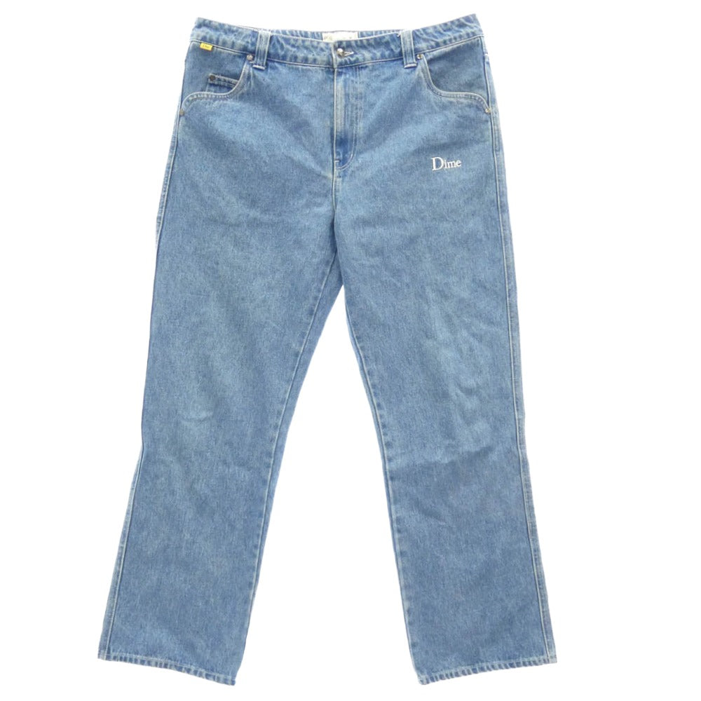 ダイム ライトウォッシュ バギー ジーンズ デニムパンツ インディゴブルー系 XL【中古】