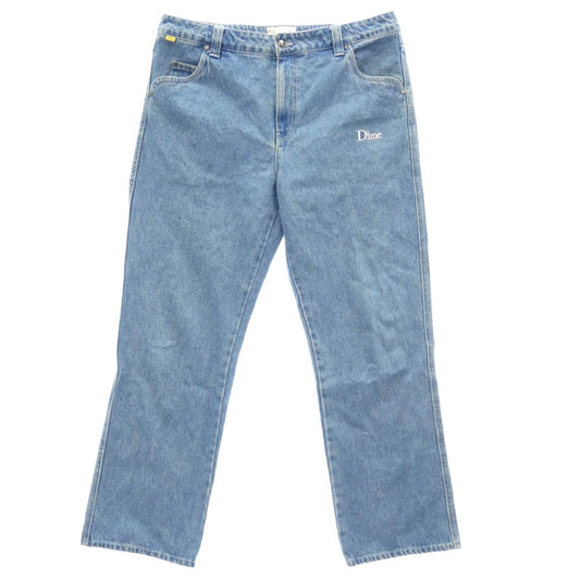 ダイム ライトウォッシュ バギー ジーンズ デニムパンツ インディゴブルー系 XL【中古】