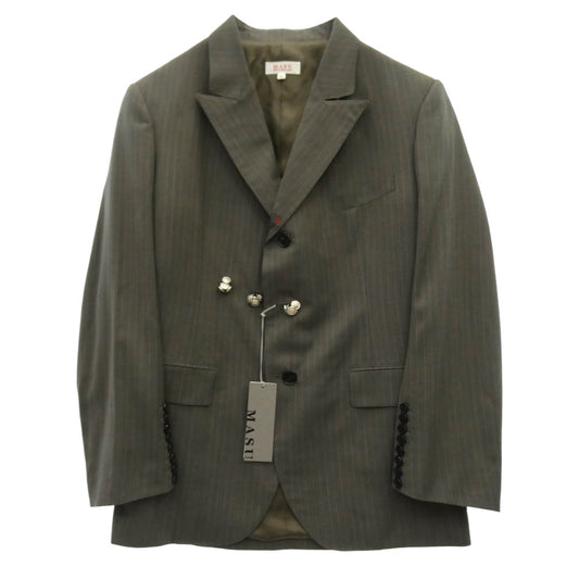 エムエーエスユー 26SS M26U6JK001 RED BAR TACK TAILORED JACKET テーラードジャケット グレー系 50【新古品】【未使用】【中古】