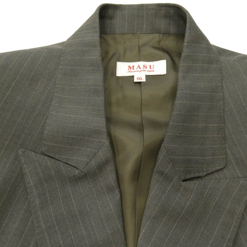 エムエーエスユー 26SS M26U6JK001 RED BAR TACK TAILORED JACKET テーラードジャケット グレー系 50【新古品】【未使用】【中古】