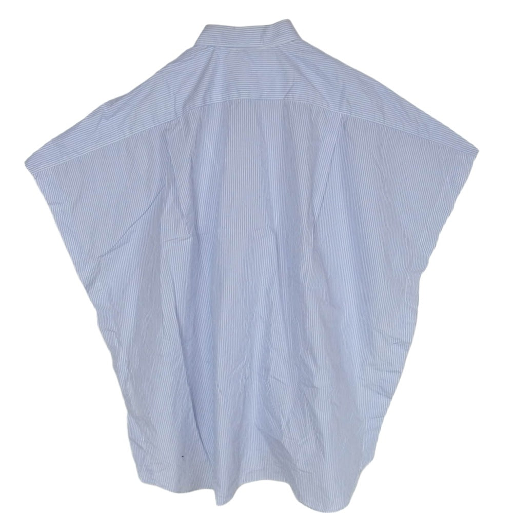 COMME des GARCONS コムデギャルソン S23063 SHIRT シャツ ストライプ シャツ ポンチョ ライトブルー系【中古】