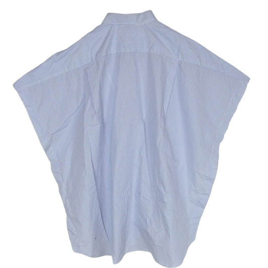 COMME des GARCONS コムデギャルソン S23063 SHIRT シャツ ストライプ シャツ ポンチョ ライトブルー系【中古】