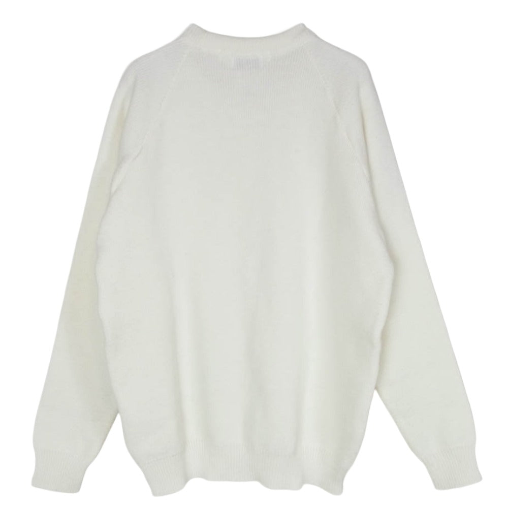 COMME des GARCONS コムデギャルソン S27525 SHIRT シャツ Charles Kirk クルーネック アクリル ニット セーター オフホワイト系 L【中古】