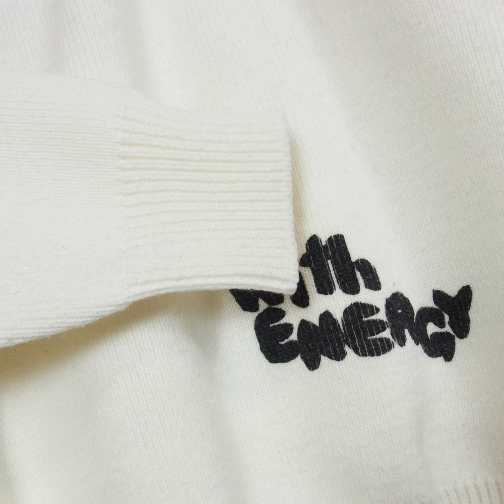 COMME des GARCONS コムデギャルソン S27525 SHIRT シャツ Charles Kirk クルーネック アクリル ニット セーター オフホワイト系 L【中古】
