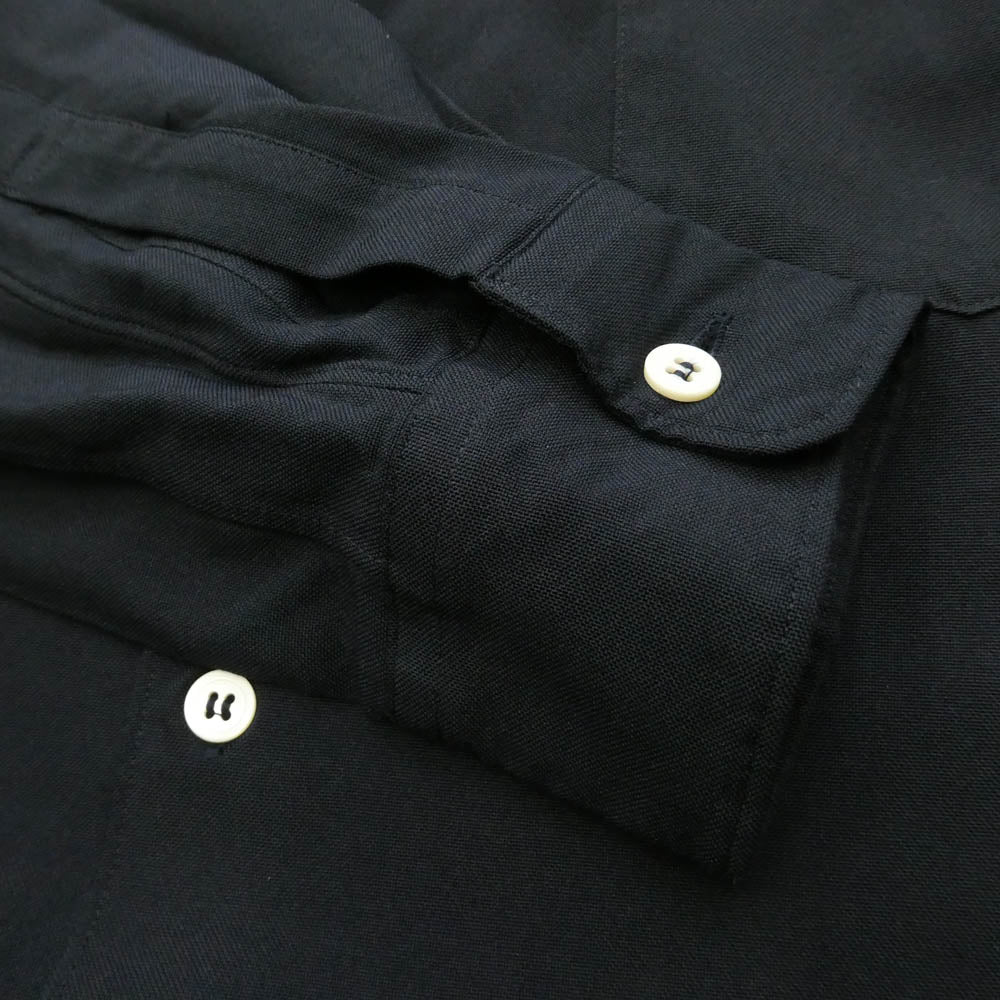 COMME des GARCONS HOMME PLUS コムデギャルソンオムプリュス PT-B041 AD2017 エステル 長袖 ロング シャツ ブラック系 XS【中古】