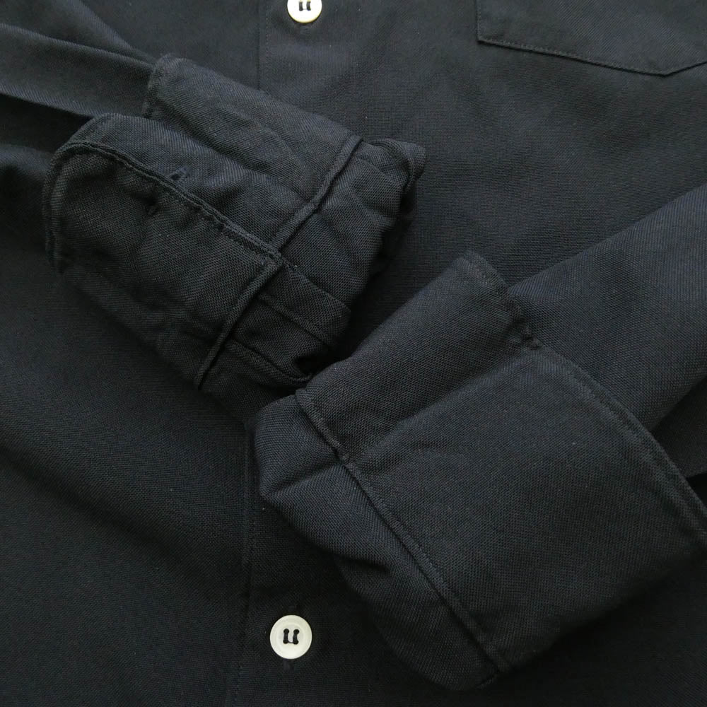COMME des GARCONS HOMME PLUS コムデギャルソンオムプリュス PT-B041 AD2017 エステル 長袖 ロング シャツ ブラック系 XS【中古】