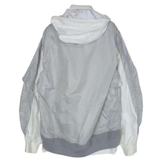 Sacai サカイ NIKE ナイキ CZ4678-097 × NIKE AS Womens NRG LAYERED JKT レイヤード ドッキング ブルゾン ジャケット グレー系 M【中古】