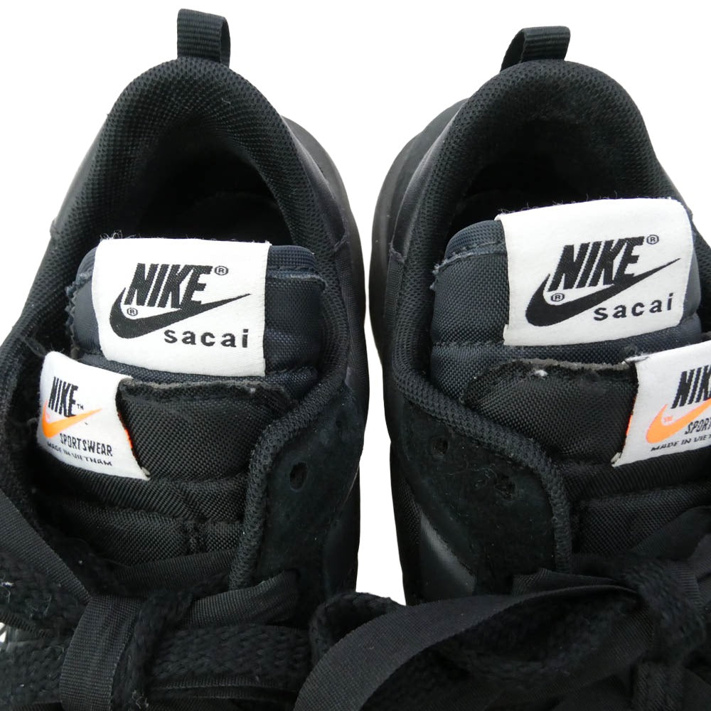 NIKE ナイキ Sacai サカイ DD1875-001 × Sacai Vapor Waffle ヴェイパーワッフル スニーカー ブラック系 27.5cm【中古】
