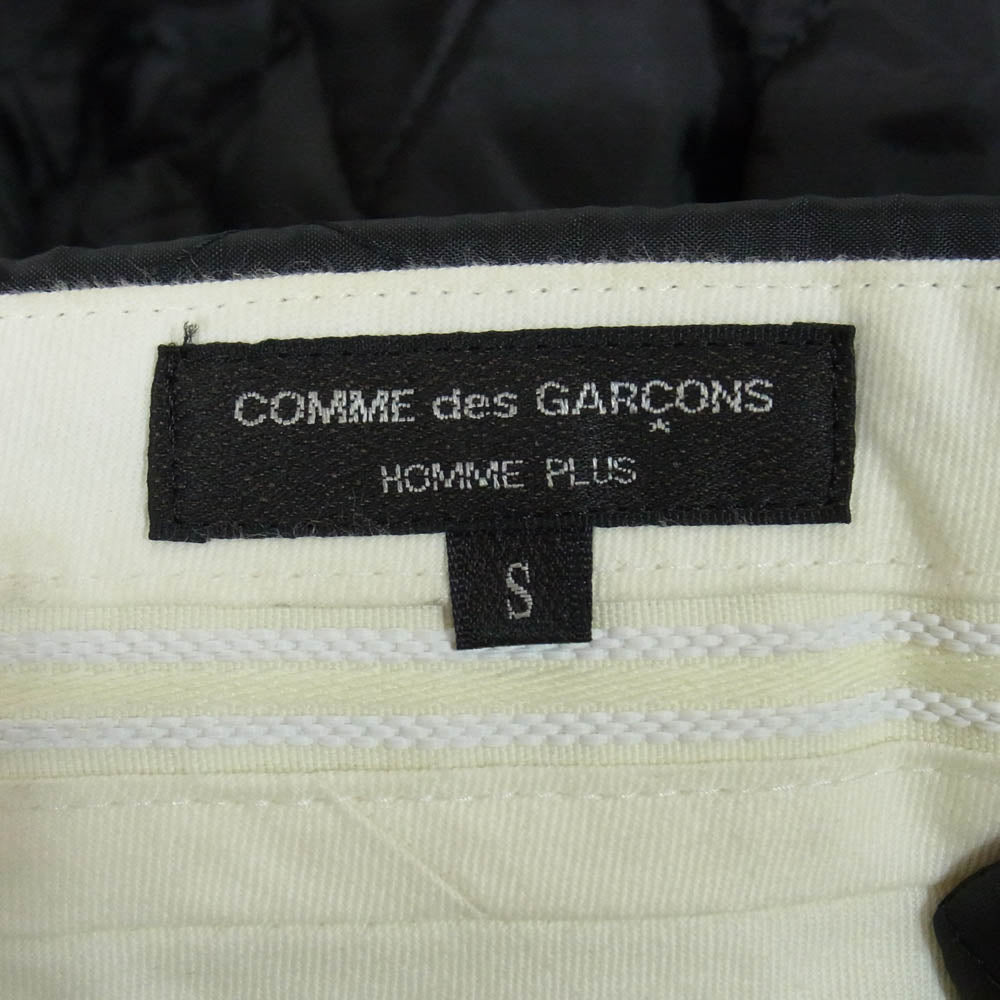 COMME des GARCONS HOMME PLUS コムデギャルソンオムプリュス PB-P059 AD2017 キルティング 中綿 ショーツ ショート ハーフ パンツ ブラック系 S【中古】