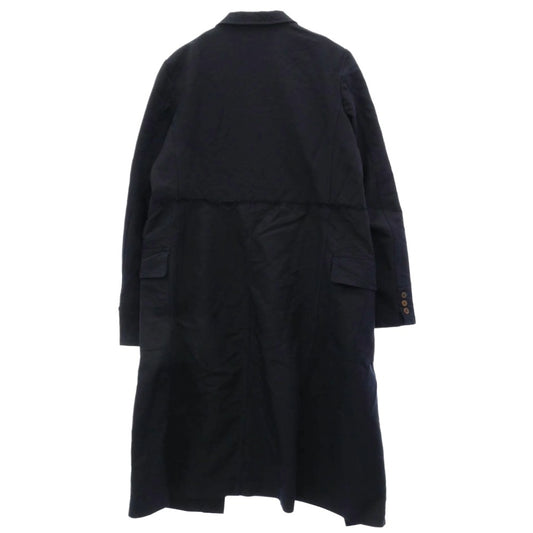 COMME des GARCONS HOMME PLUS コムデギャルソンオムプリュス 13AW PL-J036 エステル縮絨 ポリ縮 ロング ジャケット ブラック系 M【中古】