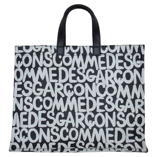 COMME des GARCONS コムデギャルソン GC-K201 Artwork by baanai アートワーク トート バッグ ブラック系【中古】
