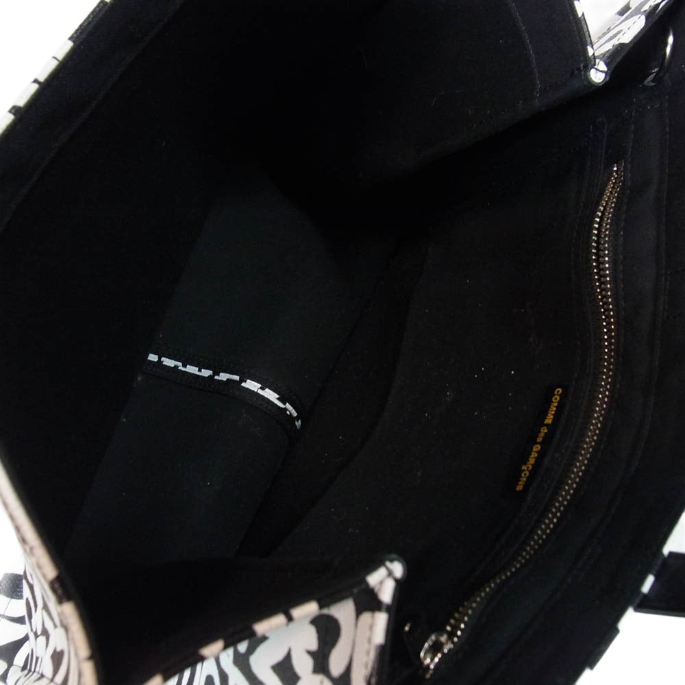 COMME des GARCONS コムデギャルソン GC-K201 Artwork by baanai アートワーク トート バッグ ブラック系【中古】