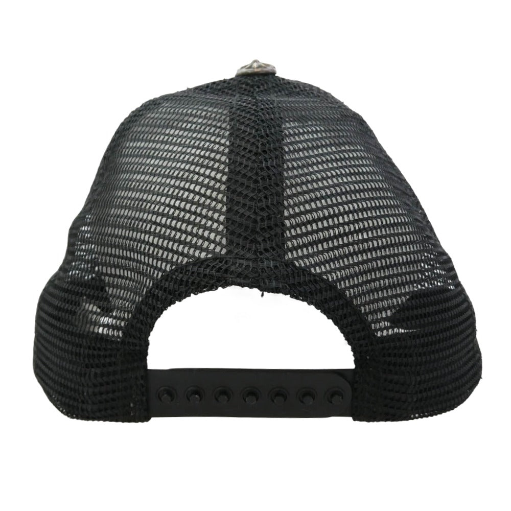 CHROME HEARTS クロムハーツ（原本無） CH TRUCKER CAP CHパッチ メッシュ トラッカーキャップ 帽子 ブラック系 OS 53-60【中古】