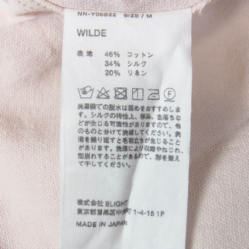 ナイスネス 22SS WILDE プルオーバー 長袖 シャツ ピンク系 M【中古】