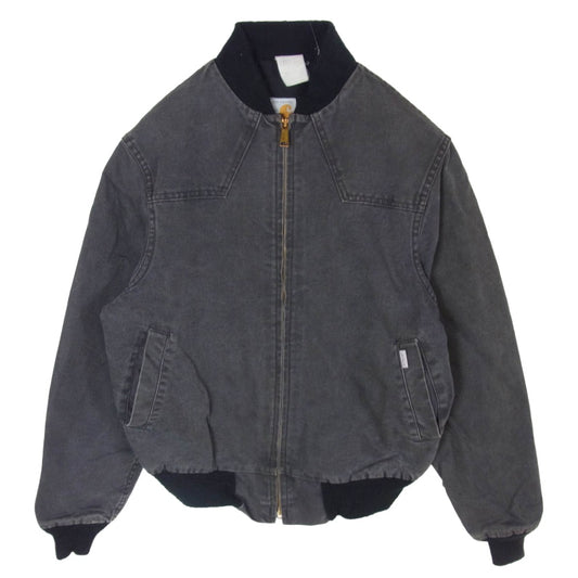 Carhartt カーハート USA製 80s 100YEARS 100周年 サンタフェ ウエスタン ジャケット ブラック系 表記無し【中古】