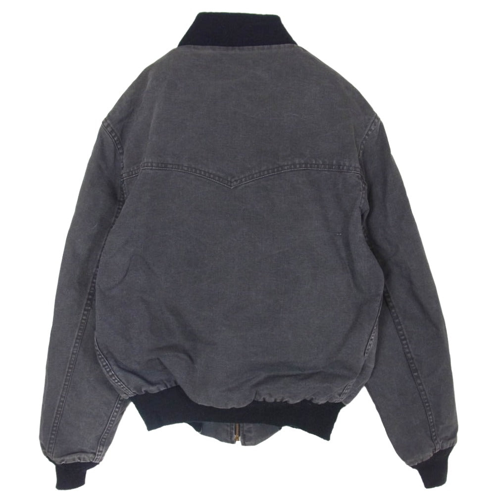 Carhartt カーハート USA製 80s 100YEARS 100周年 サンタフェ ウエスタン ジャケット ブラック系 表記無し【中古】